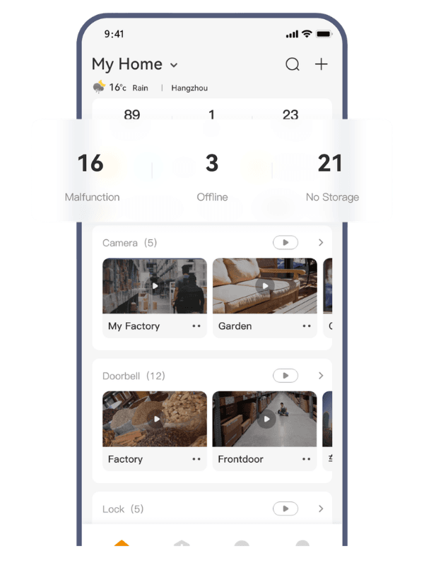 vista en vivo de app imou