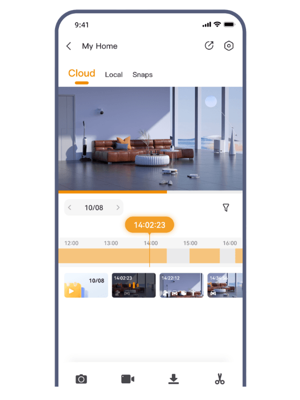 Reproducciones en app imou